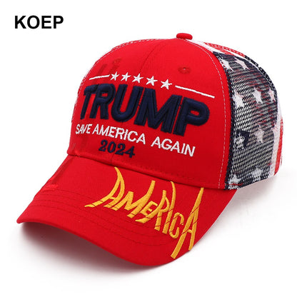 SAVE AMERICA AGAIN Trump 2024 Baseball Cap - Snapback Hat with Embroidery - Liberty Essentials Apparel