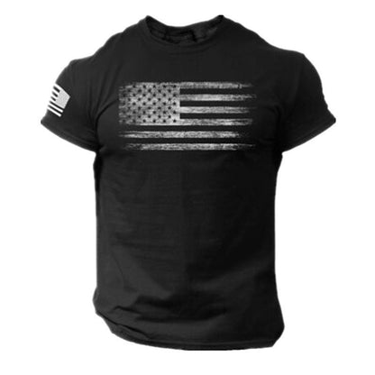 Soldier Stars and Stripes short-sleeved Quick Dry T-shirt - Liberty Essentials Apparel