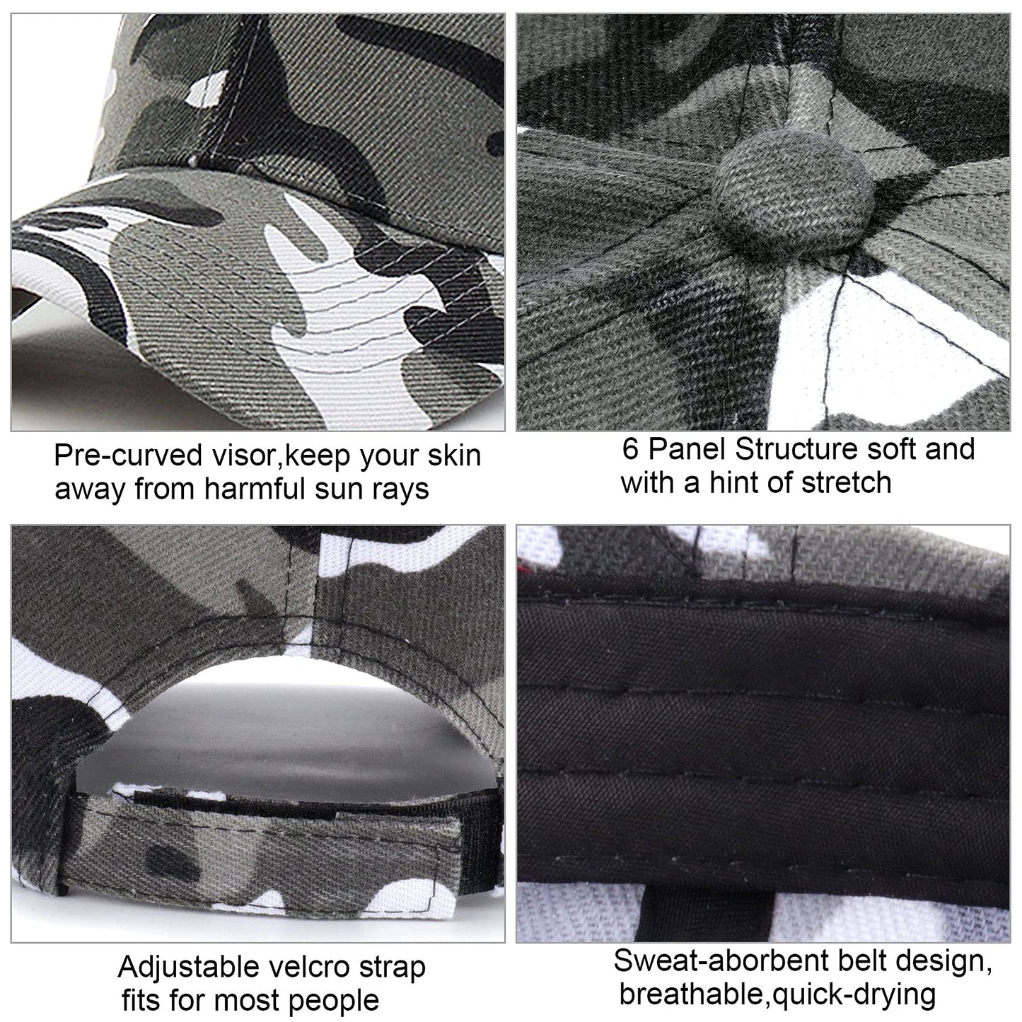 Trump 2024 Camo Baseball Hat with USA Flag - Liberty Essentials Apparel