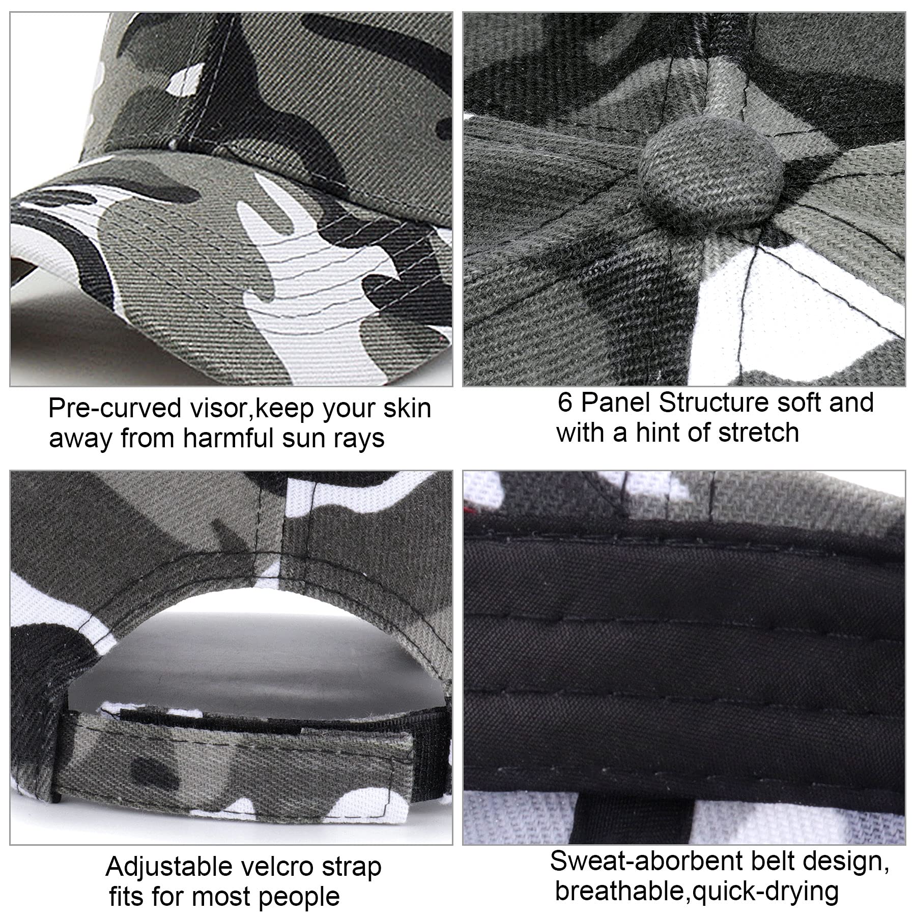 Trump 2024 Camo Baseball Hat with USA Flag - Liberty Essentials Apparel