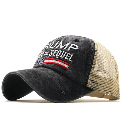 Trump 2024 Presidential Hat Make America Great Again - MAGA Embroidered Mesh Cap - Liberty Essentials Apparel