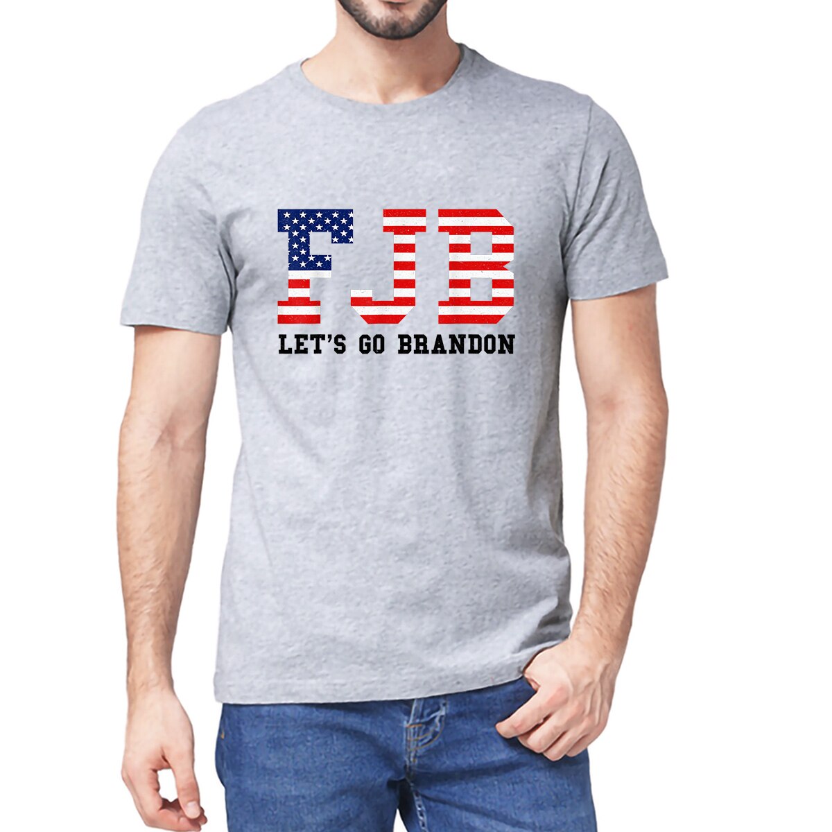 FJB - Let’s Go Brandon Conservative US Flag T-Shirt - Liberty Essentials Apparel