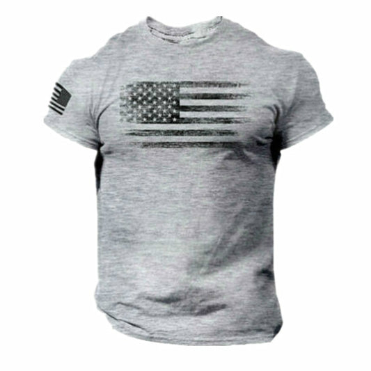 Soldier Stars and Stripes short-sleeved Quick Dry T-shirt - Liberty Essentials Apparel