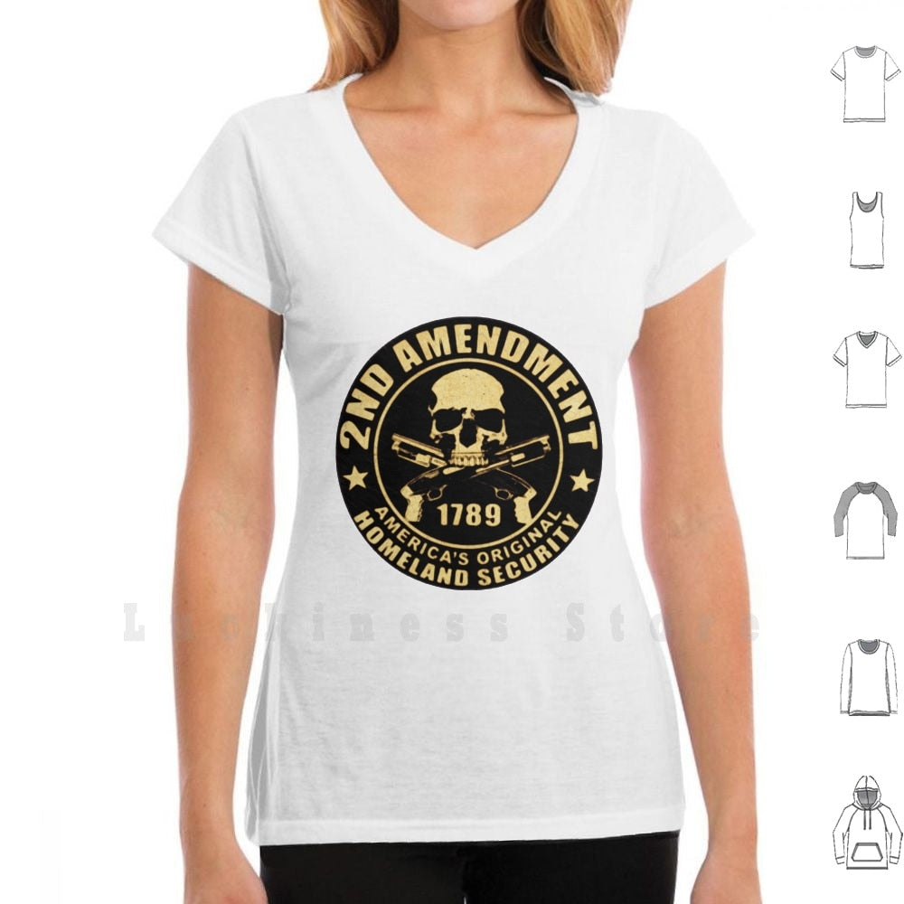 2nd Amendment T Shirt Big Size 100% Cotton - Liberty Essentials Apparel