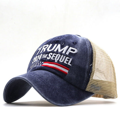 Trump 2024 Presidential Hat Make America Great Again - MAGA Embroidered Mesh Cap - Liberty Essentials Apparel