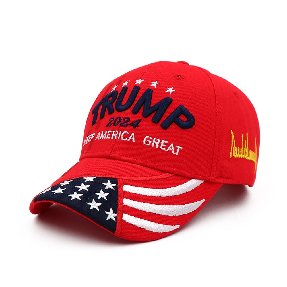 Donald Trump 2024 USA Baseball Cap - Keep America Great! - Liberty Essentials Apparel