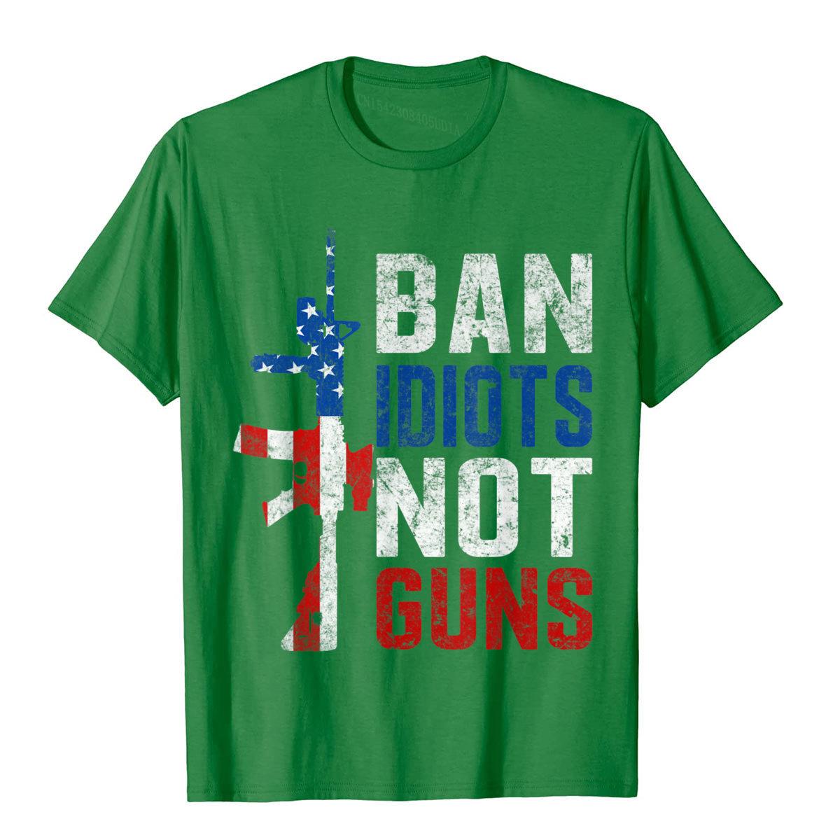Ban Idiots Not Guns T-Shirt - Liberty Essentials Apparel