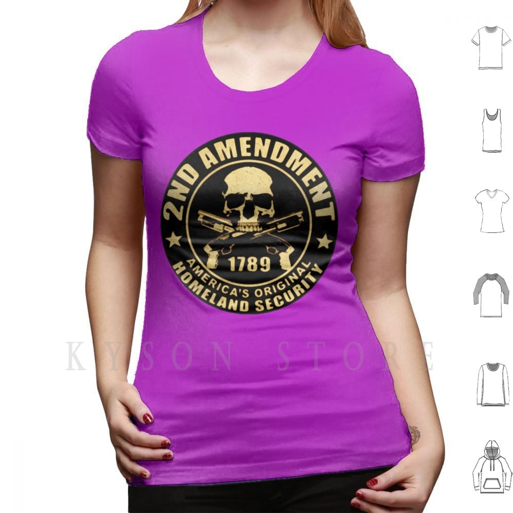 2nd Amendment T Shirt Big Size 100% Cotton - Liberty Essentials Apparel