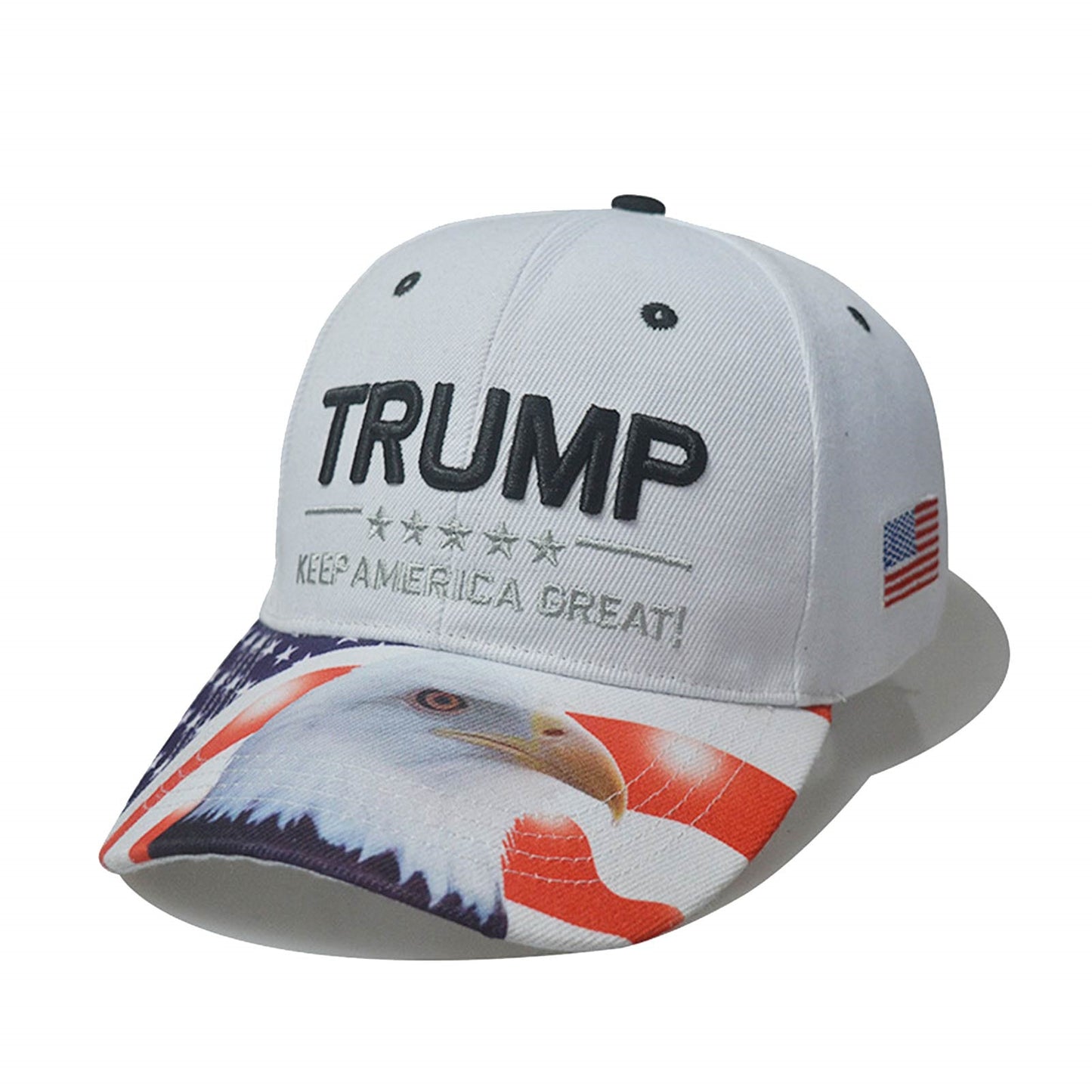 Trump 2024 Camo Baseball Hat with USA Flag - Liberty Essentials Apparel