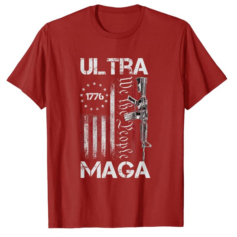 Ultra MAGA Pro-Trump US Flag T-Shirt - Liberty Essentials Apparel