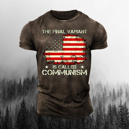 American Flag Vintage Print T-shirt - Liberty Essentials Apparel