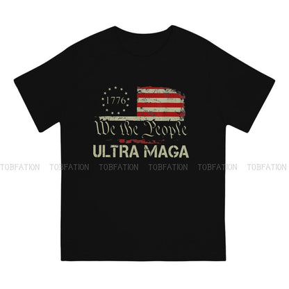 1776 We the People Flag T-Shirt: Pure Cotton Men's Fashion - Liberty Essentials Apparel