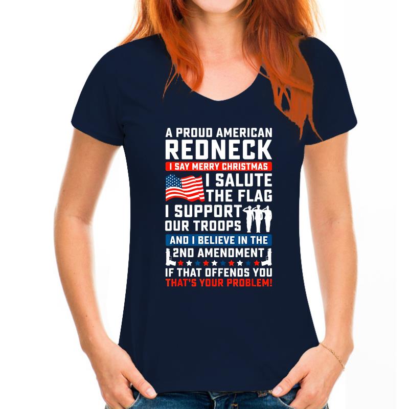 A Proud American Redneck T-Shirt - Liberty Essentials Apparel