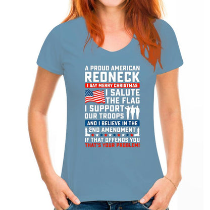 A Proud American Redneck T-Shirt - Liberty Essentials Apparel