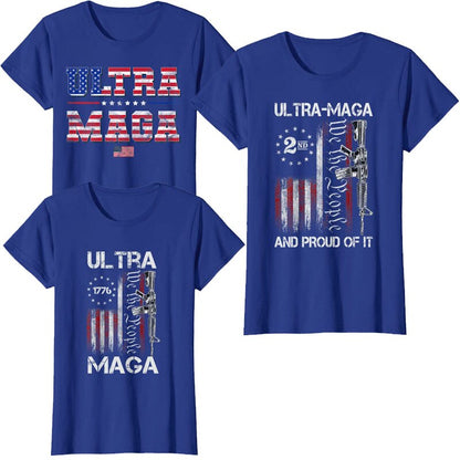 Ultra MAGA Pro-Trump US Flag T-Shirt - Liberty Essentials Apparel