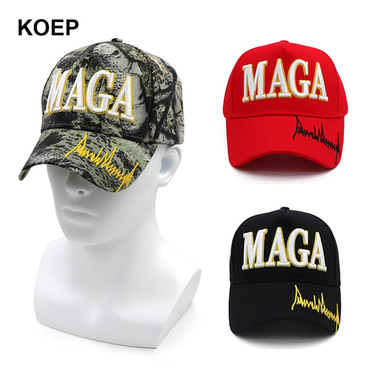 Donald Trump 2024 Signature Snapback - Baseball Cap with 3D Embroidery (MAGA) - Liberty Essentials Apparel