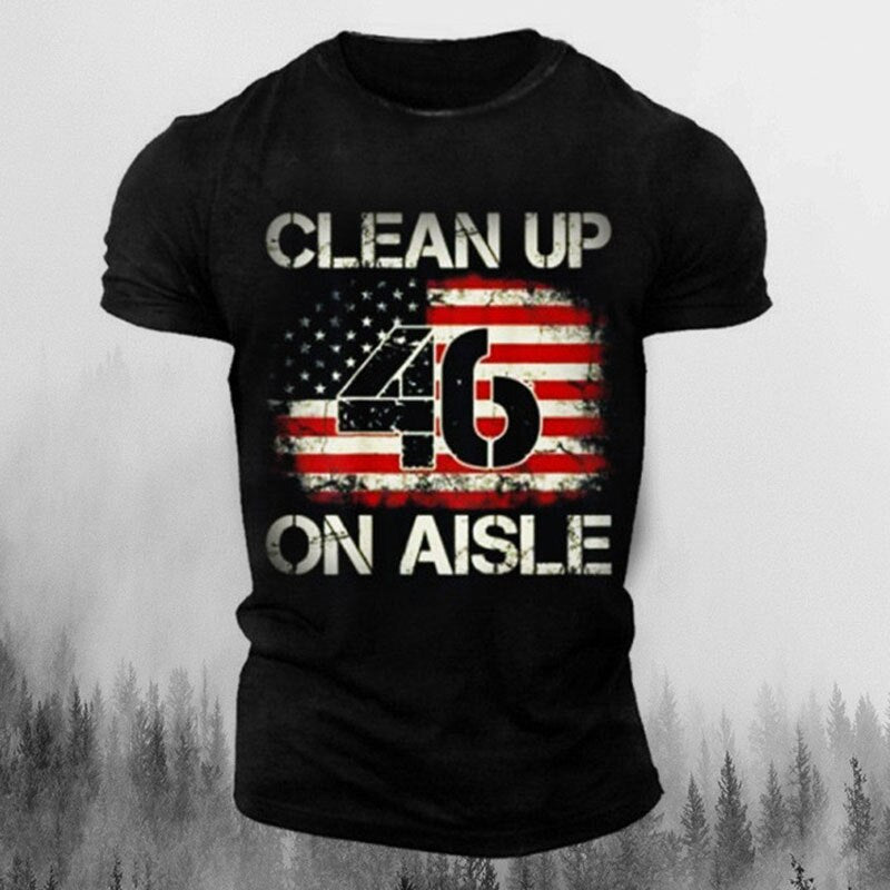 American Flag Vintage Print T-shirt - Liberty Essentials Apparel