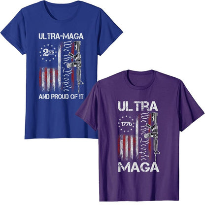 Ultra MAGA Pro-Trump US Flag T-Shirt - Liberty Essentials Apparel