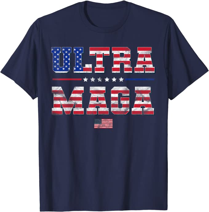 Ultra MAGA Pro-Trump US Flag T-Shirt - Liberty Essentials Apparel