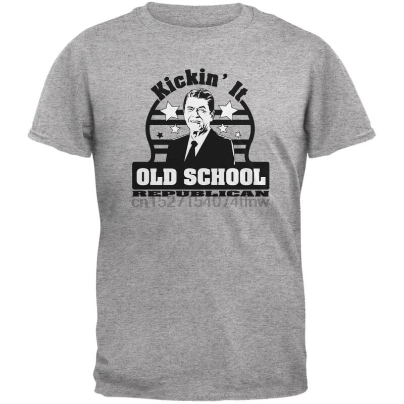 Kickin It Old School Republican - Ronald Reagan T-Shirt - Liberty Essentials Apparel