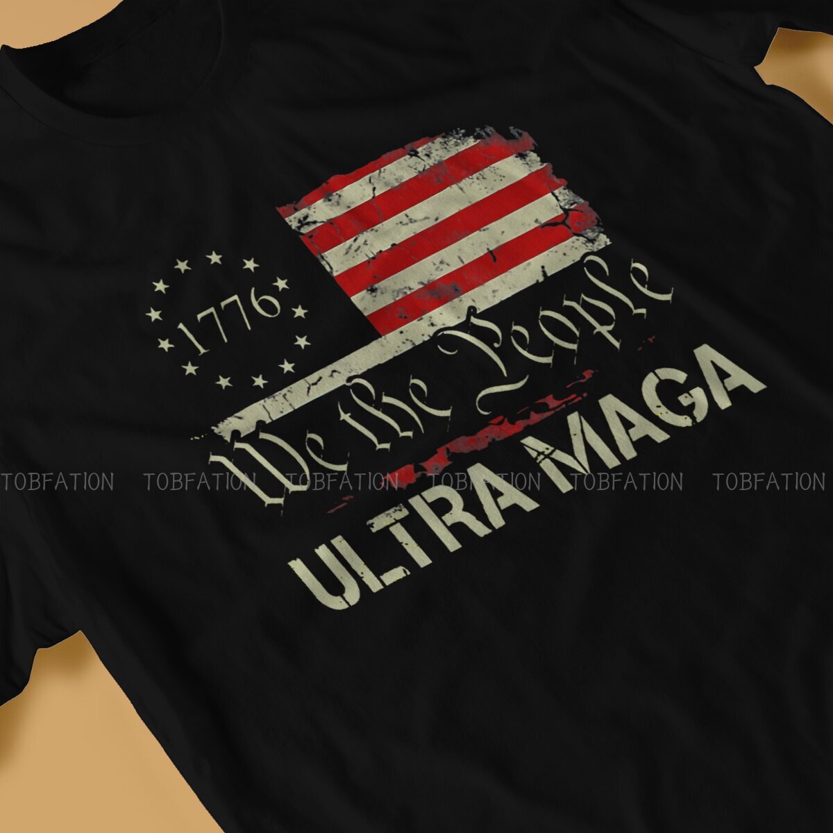 1776 We the People Flag T-Shirt: Pure Cotton Men's Fashion - Liberty Essentials Apparel