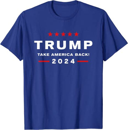 Donald Trump 2024 "Take America Back" T-Shirt - Liberty Essentials Apparel