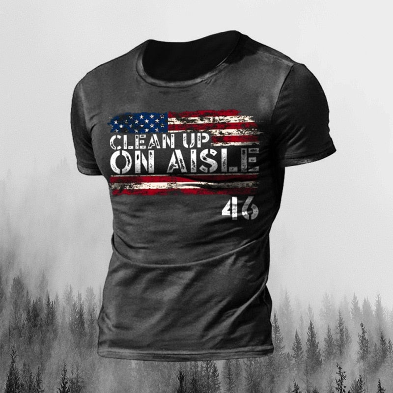 American Flag Vintage Print T-shirt - Liberty Essentials Apparel