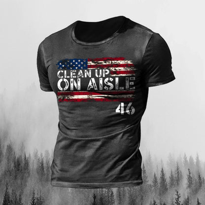 American Flag Vintage Print T-shirt - Liberty Essentials Apparel