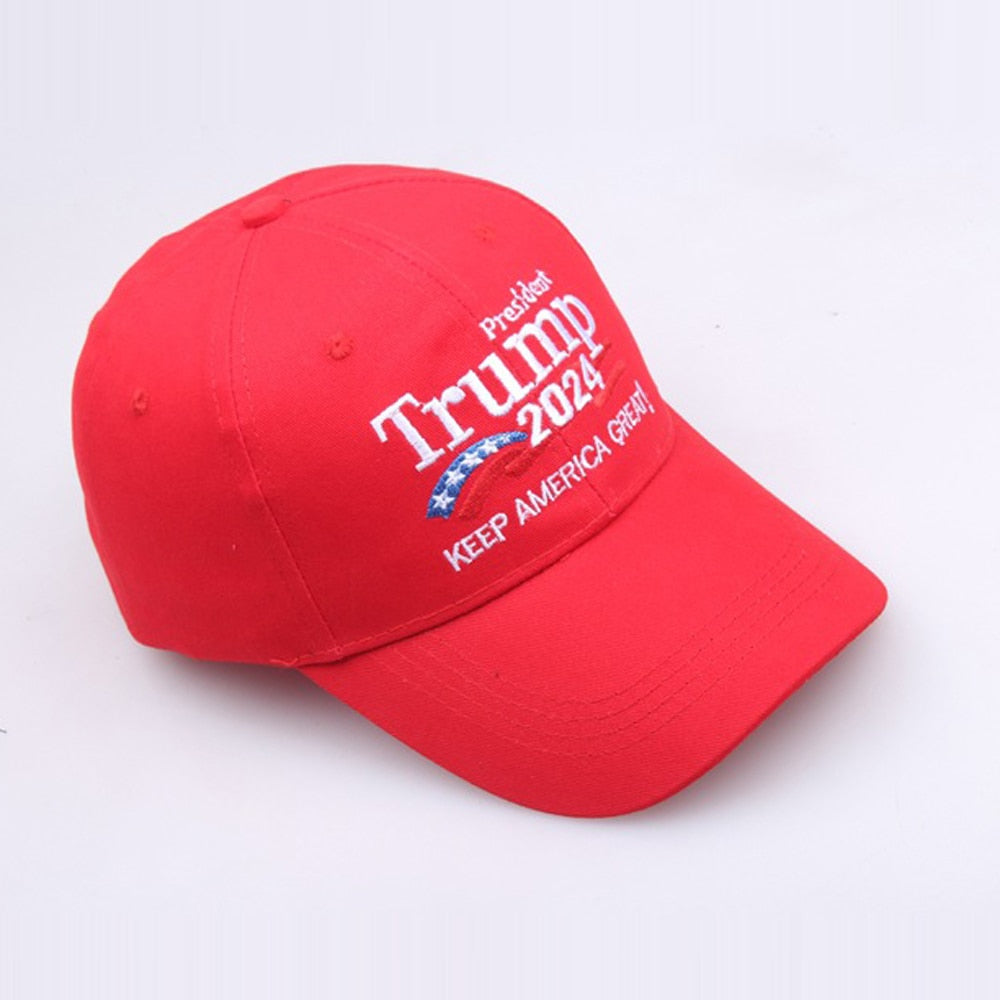 Republican Trump 2024 Baseball Cap - Embroidered Make America Great Again - Liberty Essentials Apparel