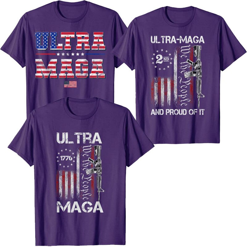 Ultra MAGA Pro-Trump US Flag T-Shirt - Liberty Essentials Apparel