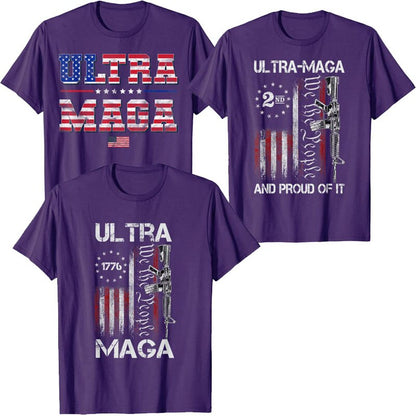 Ultra MAGA Pro-Trump US Flag T-Shirt - Liberty Essentials Apparel