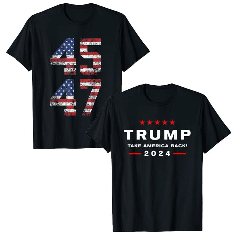 Donald Trump 2024 "Take America Back" T-Shirt - Liberty Essentials Apparel