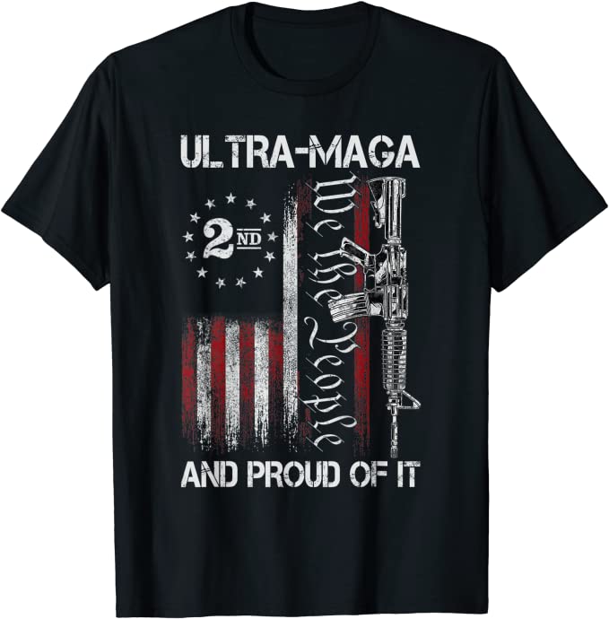 Ultra MAGA Pro-Trump US Flag T-Shirt - Liberty Essentials Apparel