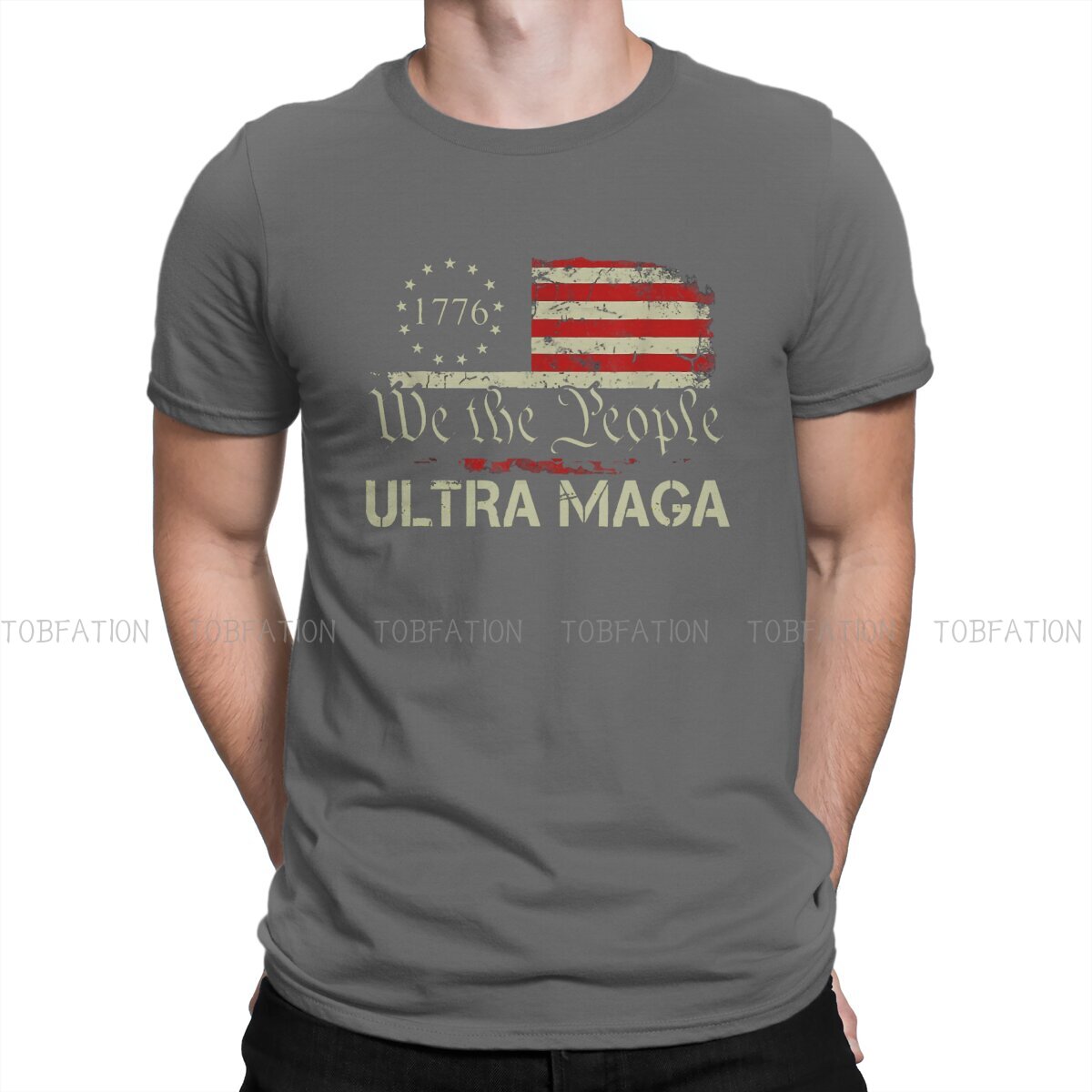 1776 We the People Flag T-Shirt: Pure Cotton Men's Fashion - Liberty Essentials Apparel