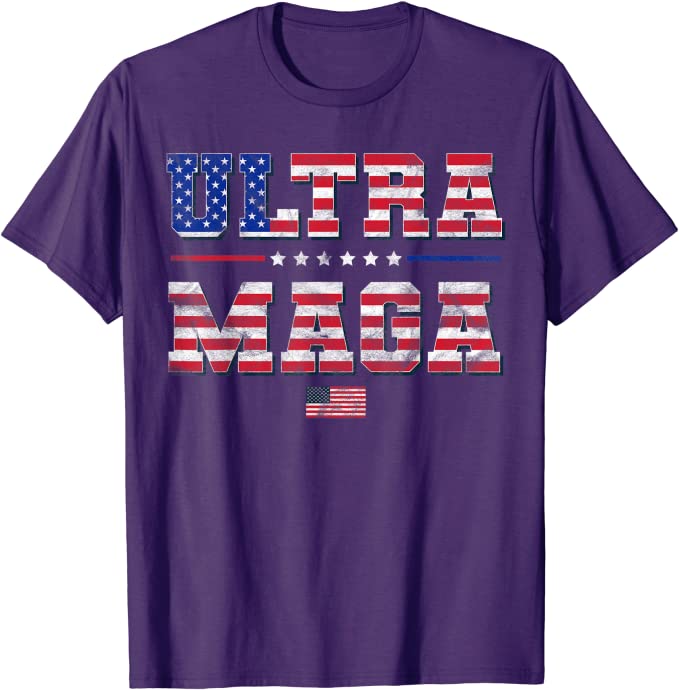 Ultra MAGA Pro-Trump US Flag T-Shirt - Liberty Essentials Apparel