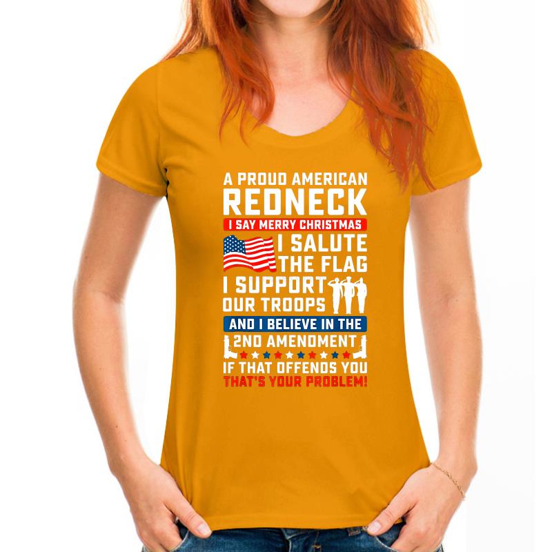 A Proud American Redneck T-Shirt - Liberty Essentials Apparel