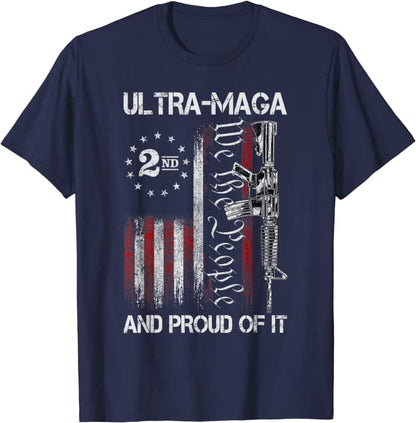 Ultra MAGA Pro-Trump US Flag T-Shirt - Liberty Essentials Apparel