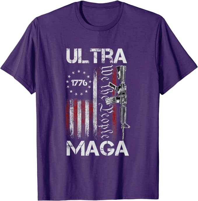 Ultra MAGA Pro-Trump US Flag T-Shirt - Liberty Essentials Apparel