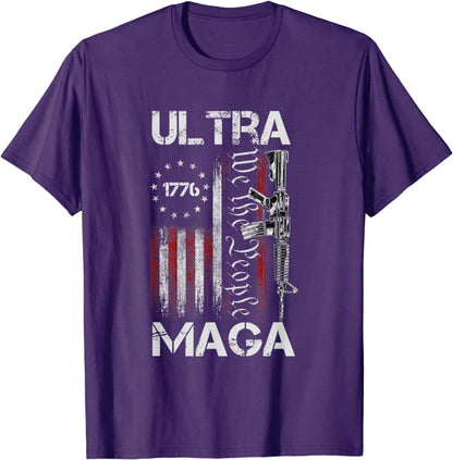 Ultra MAGA Pro-Trump US Flag T-Shirt - Liberty Essentials Apparel