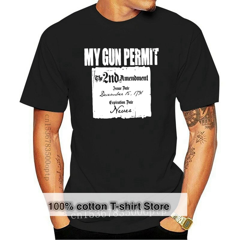 My Gun Permit is the Second Amendment T-shirt - Liberty Essentials Apparel