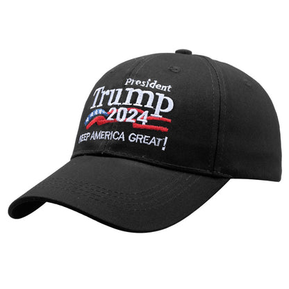 Republican Trump 2024 Baseball Cap - Embroidered Make America Great Again - Liberty Essentials Apparel