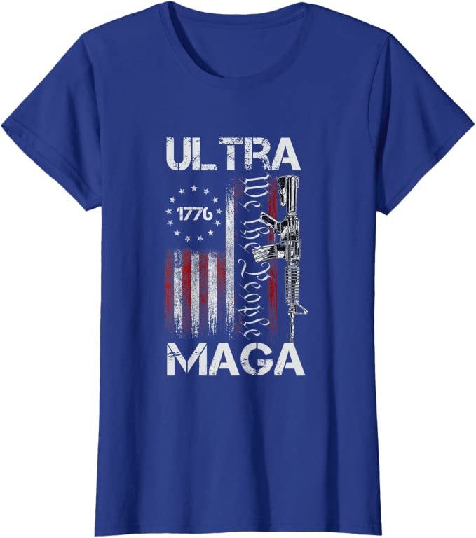 Ultra MAGA Pro-Trump US Flag T-Shirt - Liberty Essentials Apparel