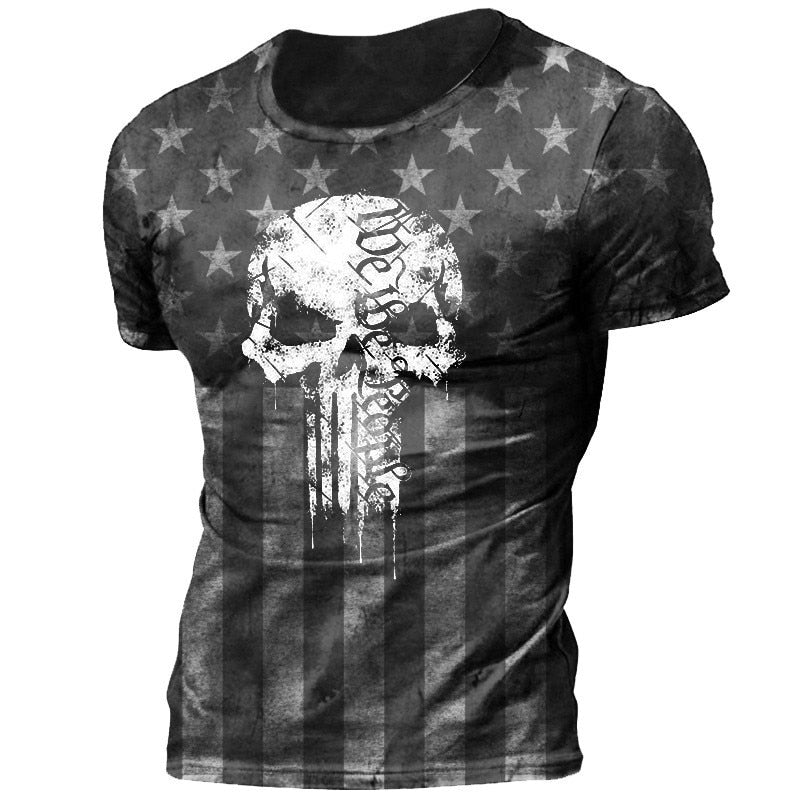 American Flag Vintage Print T-shirt - Liberty Essentials Apparel