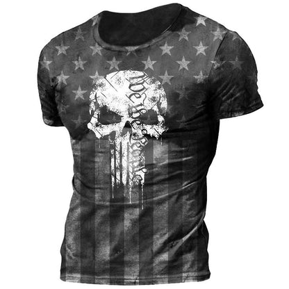 American Flag Vintage Print T-shirt - Liberty Essentials Apparel