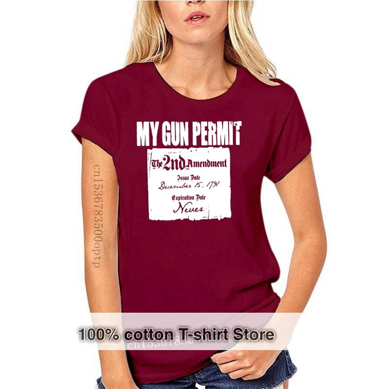 My Gun Permit is the Second Amendment T-shirt - Liberty Essentials Apparel