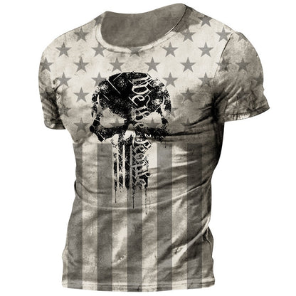 American Flag Vintage Print T-shirt - Liberty Essentials Apparel