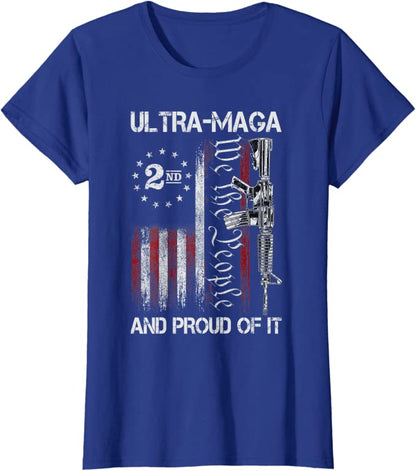 Ultra MAGA Pro-Trump US Flag T-Shirt - Liberty Essentials Apparel