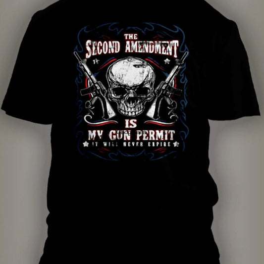 The second amendment is my gun permit T-Shirt - Liberty Essentials Apparel