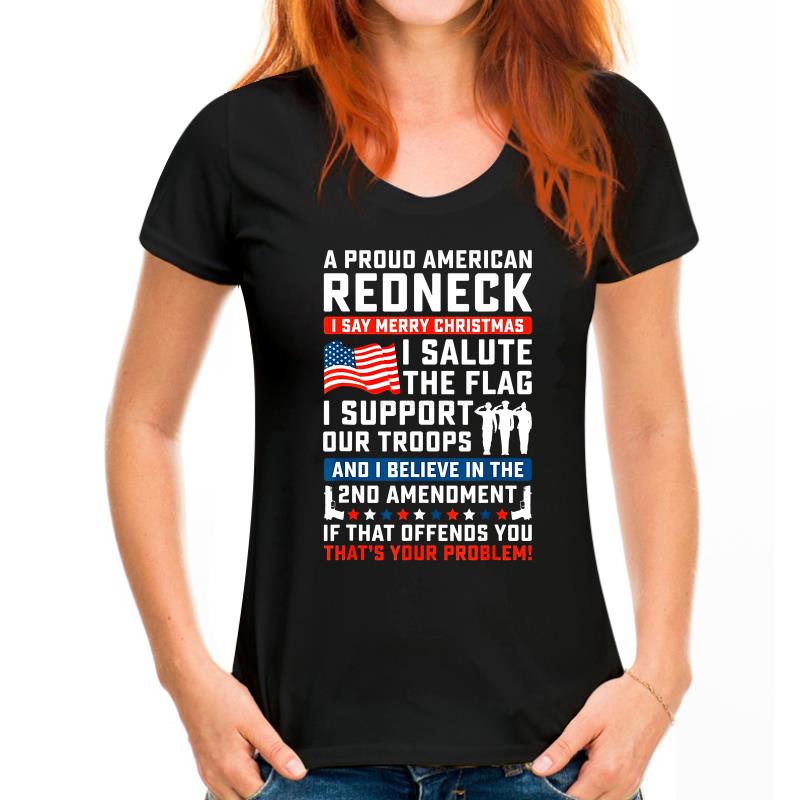 A Proud American Redneck T-Shirt - Liberty Essentials Apparel