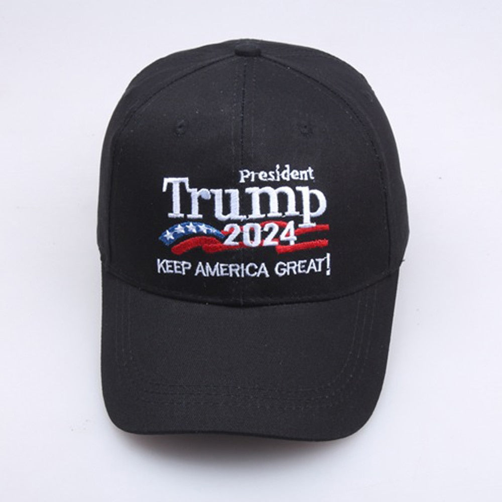 Republican Trump 2024 Baseball Cap - Embroidered Make America Great Again - Liberty Essentials Apparel